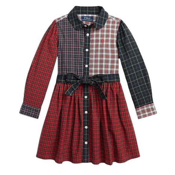 Ralph Lauren Plaid Cotton fun Shirtdress Size 3T NWT - Picture 1 of 11